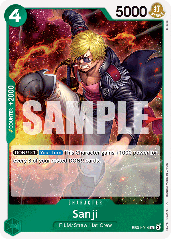 Sanji · Extra Booster: Memorial Collection · カード番号EB01-014 · 英語 · 加工・状態は未確認