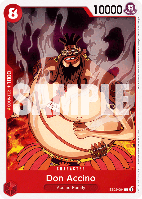 Don Accino · Extra Booster: Anime 25th Collection · カード番号EB02-004 · 英語 · 加工・状態は未確認