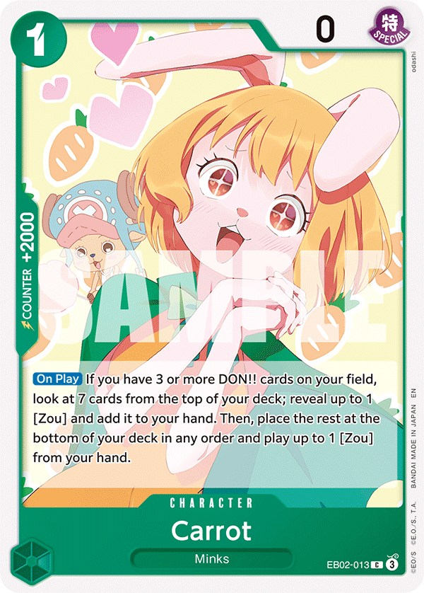 Carrot · Extra Booster: Anime 25th Collection · カード番号EB02-013 · 英語 · 加工・状態は未確認