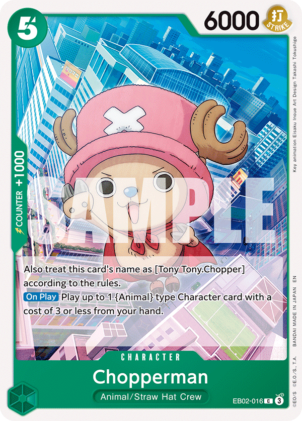 Chopperman · Extra Booster: Anime 25th Collection · カード番号EB02-016 · 英語 · 加工・状態は未確認