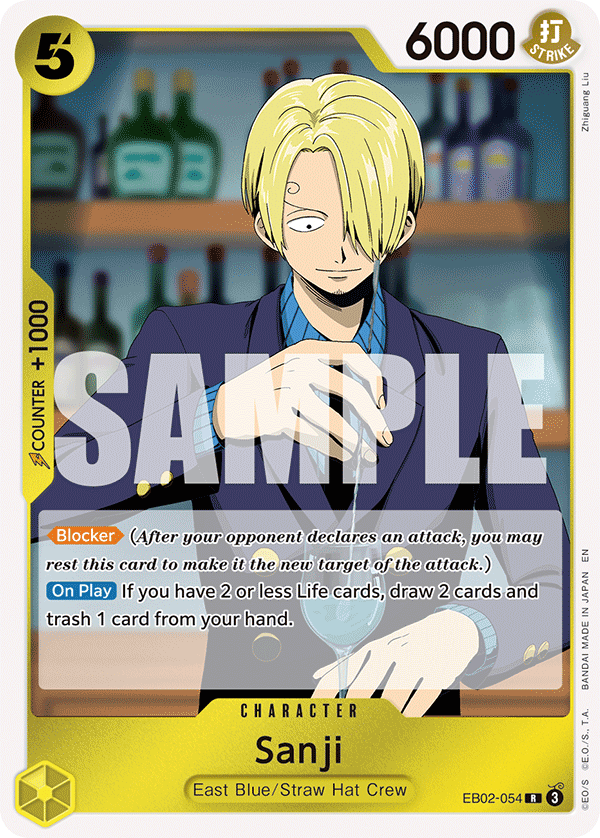 Sanji · Extra Booster: Anime 25th Collection · カード番号EB02-054 · 英語 · 加工・状態は未確認