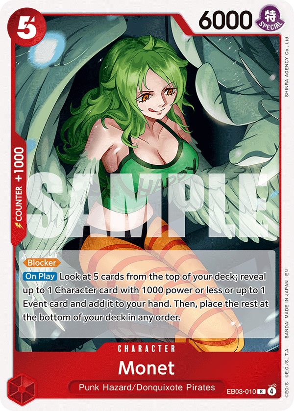 Monet · Extra Booster: One Piece Heroines Edition · カード番号EB03-010 · 英語 · 加工・状態は未確認