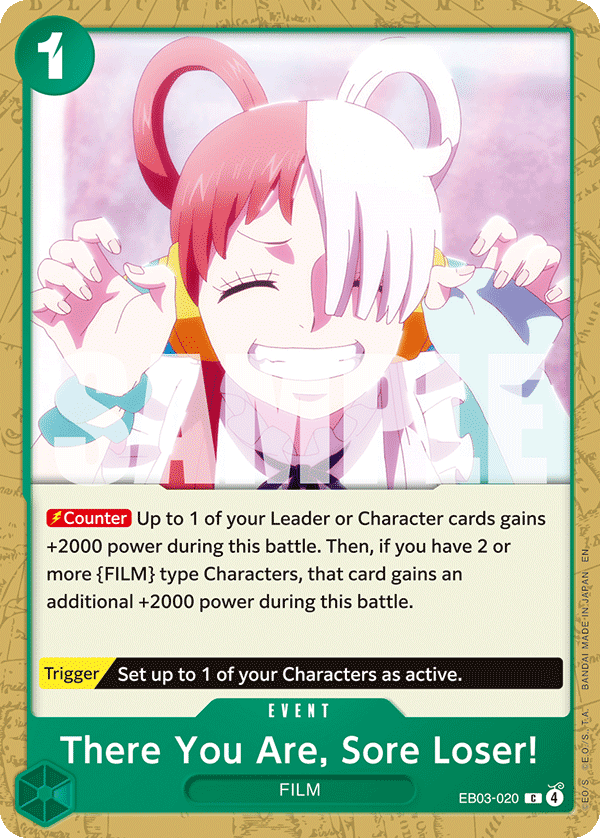 There You Are, Sore Loser! · Extra Booster: One Piece Heroines Edition · カード番号EB03-020 · 英語 · 加工・状態は未確認