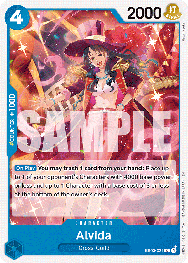 Alvida · Extra Booster: One Piece Heroines Edition · カード番号EB03-021 · 英語 · 加工・状態は未確認