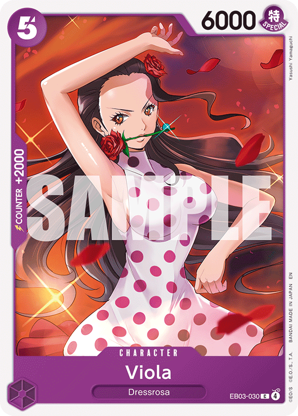 Viola · Extra Booster: One Piece Heroines Edition · カード番号EB03-030 · 英語 · 加工・状態は未確認