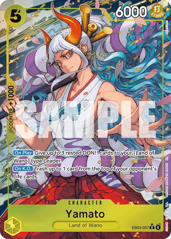 Yamato (Alternate Art) · Extra Booster: One Piece Heroines Edition · カード番号EB03-057 · 英語 · 加工・状態は未確認