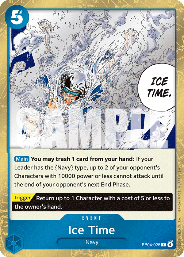 Ice Time · The Azure Sea's Seven · カード番号EB04-028 · 英語 · 加工・状態は未確認
