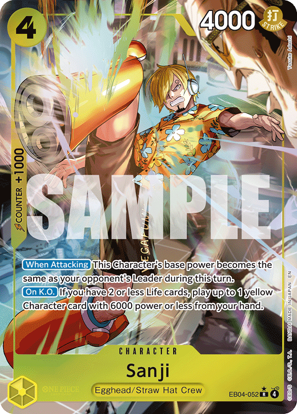 Sanji (EB04-052) (Alternate Art) · Adventure on Kami's Island · カード番号EB04-052 · 英語 · 加工・状態は未確認