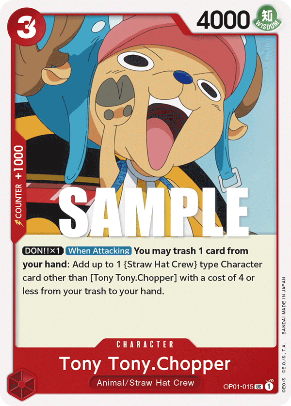 Tony Tony.Chopper · Romance Dawn · カード番号OP01-015 · 英語 · 加工・状態は未確認