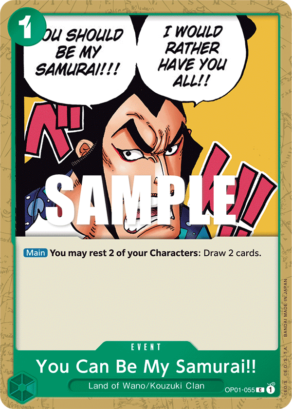 You Can Be My Samurai!! · Romance Dawn · カード番号OP01-055 · 英語 · 加工・状態は未確認