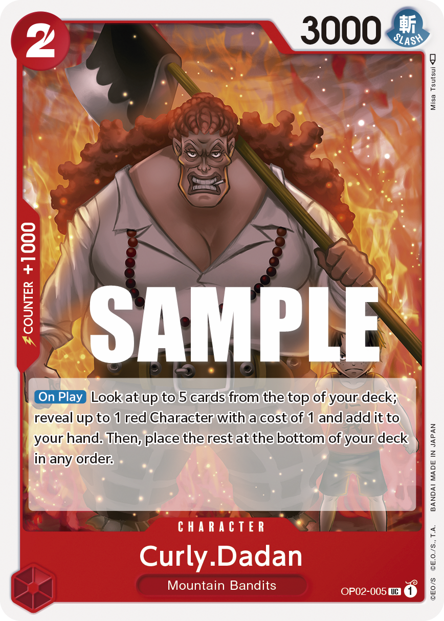 Curly.Dadan · Paramount War · カード番号OP02-005 · 英語 · 加工・状態は未確認