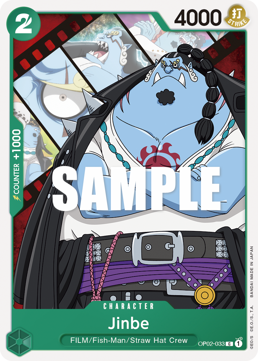 Jinbe · Paramount War · カード番号OP02-033 · 英語 · 加工・状態は未確認