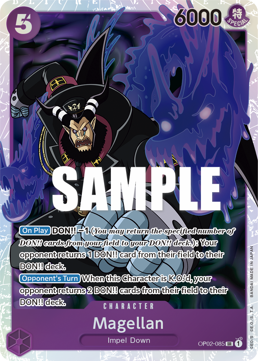 Magellan (085) · Paramount War · カード番号OP02-085 · 英語 · 加工・状態は未確認