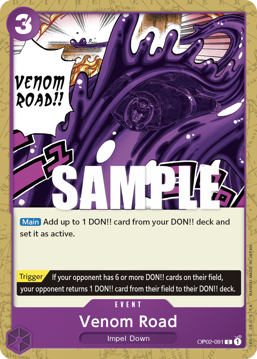 Venom Road · Paramount War · カード番号OP02-091 · 英語 · 加工・状態は未確認