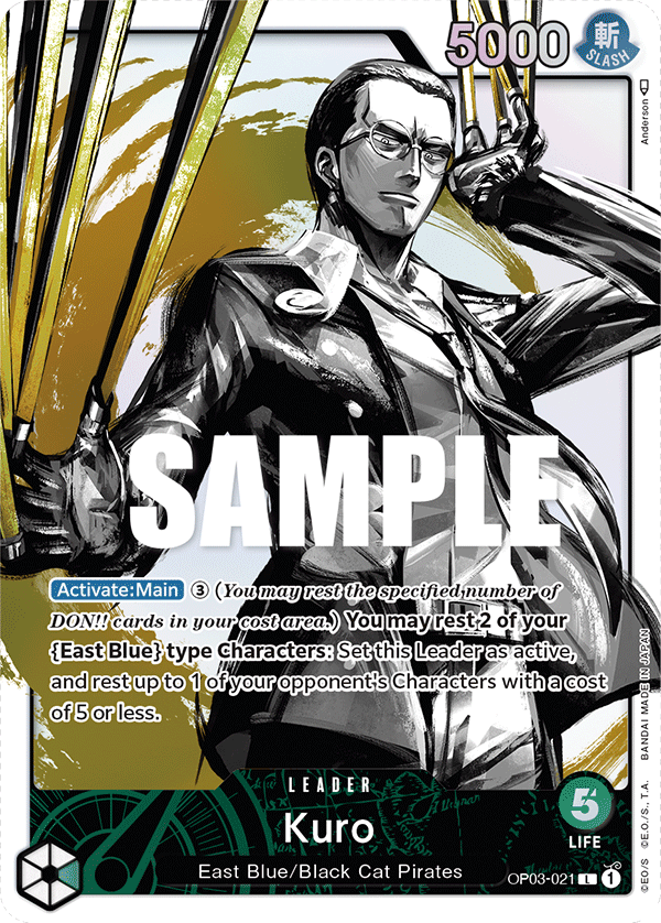 Kuro (Alternate Art) · Pillars of Strength · カード番号OP03-021 · 英語 · 加工・状態は未確認