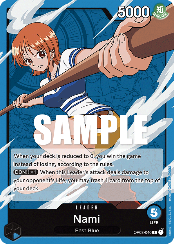 Nami (040) · Pillars of Strength · カード番号OP03-040 · 英語 · 加工・状態は未確認
