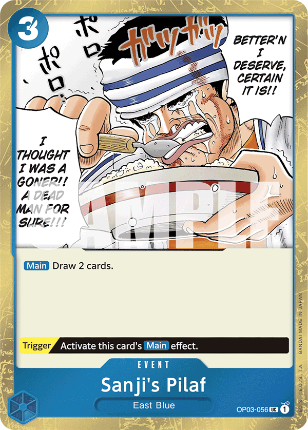 Sanji's Pilaf (Jolly Roger Foil) · Premium Booster -The Best- · カード番号OP03-056 · 英語 · 加工・状態は未確認
