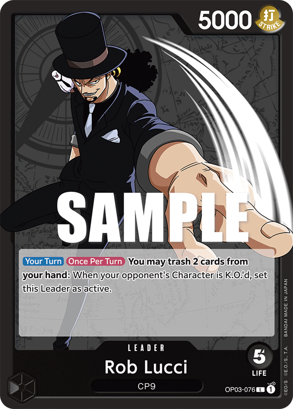 Rob Lucci (076) · Pillars of Strength · カード番号OP03-076 · 英語 · 加工・状態は未確認