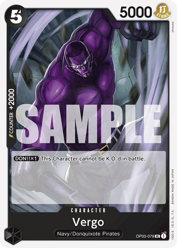 Vergo (Reprint) · Premium Booster -The Best- · カード番号OP03-079 · 英語 · 加工・状態は未確認