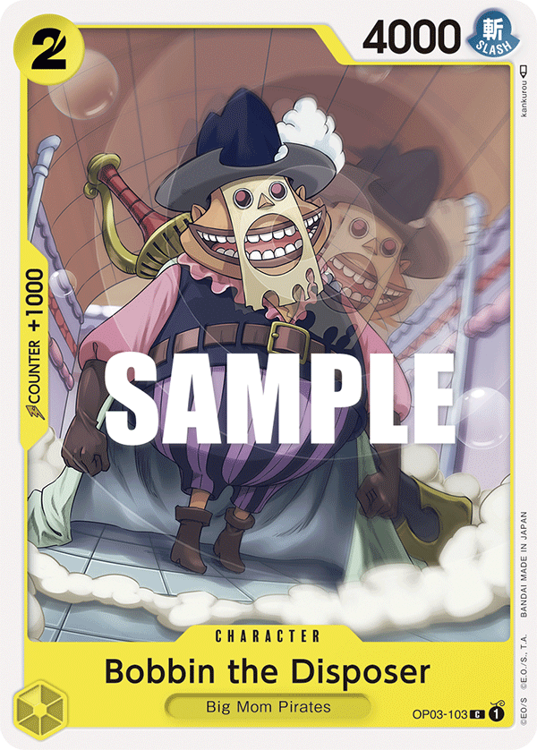 Bobbin the Disposer · Pillars of Strength · カード番号OP03-103 · 英語 · 加工・状態は未確認