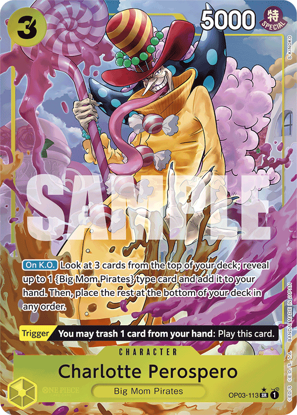 Charlotte Perospero (Alternate Art) · Premium Booster -The Best- · カード番号OP03-113 · 英語 · 加工・状態は未確認