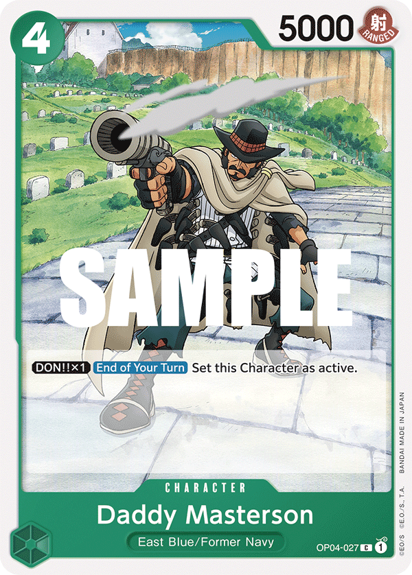 Daddy Masterson · Kingdoms of Intrigue · カード番号OP04-027 · 英語 · 加工・状態は未確認