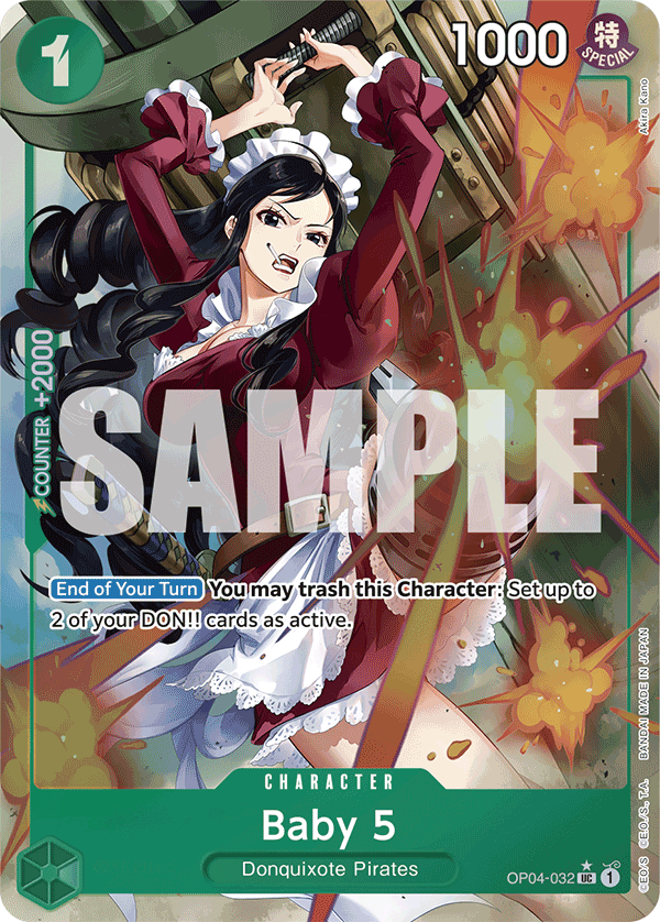 Baby 5 (OP04-032) (Full Art) · Premium Booster -The Best- · カード番号OP04-032 · 英語 · 加工・状態は未確認
