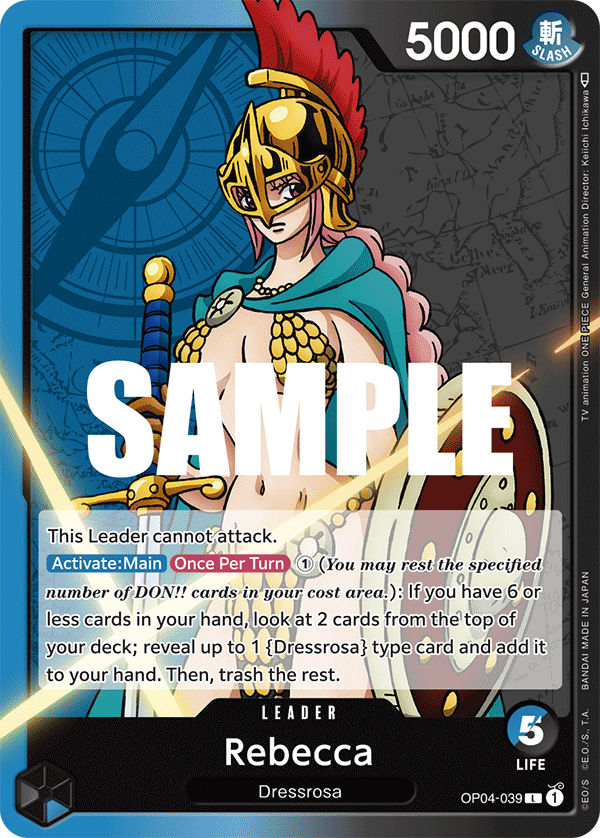 Rebecca (039) · Kingdoms of Intrigue · カード番号OP04-039 · 英語 · 加工・状態は未確認