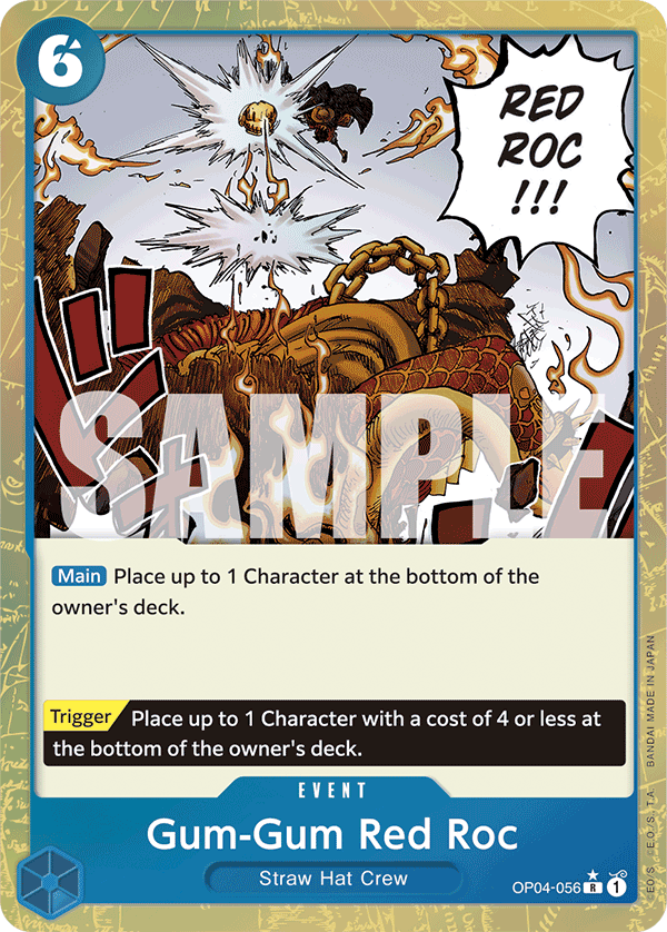 Gum-Gum Red Roc (Textured Foil) · Premium Booster -The Best- · カード番号OP04-056 · 英語 · 加工・状態は未確認