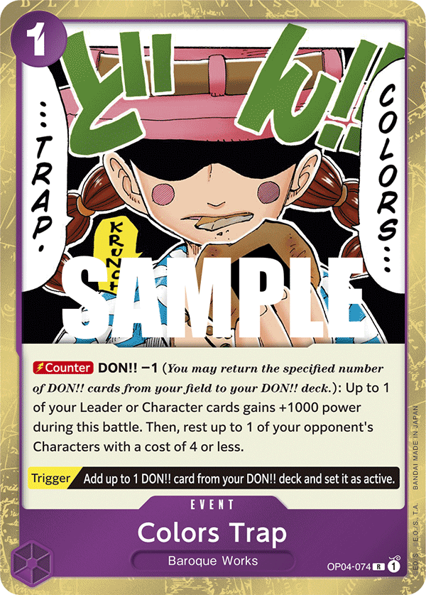 Colors Trap · Kingdoms of Intrigue · カード番号OP04-074 · 英語 · 加工・状態は未確認