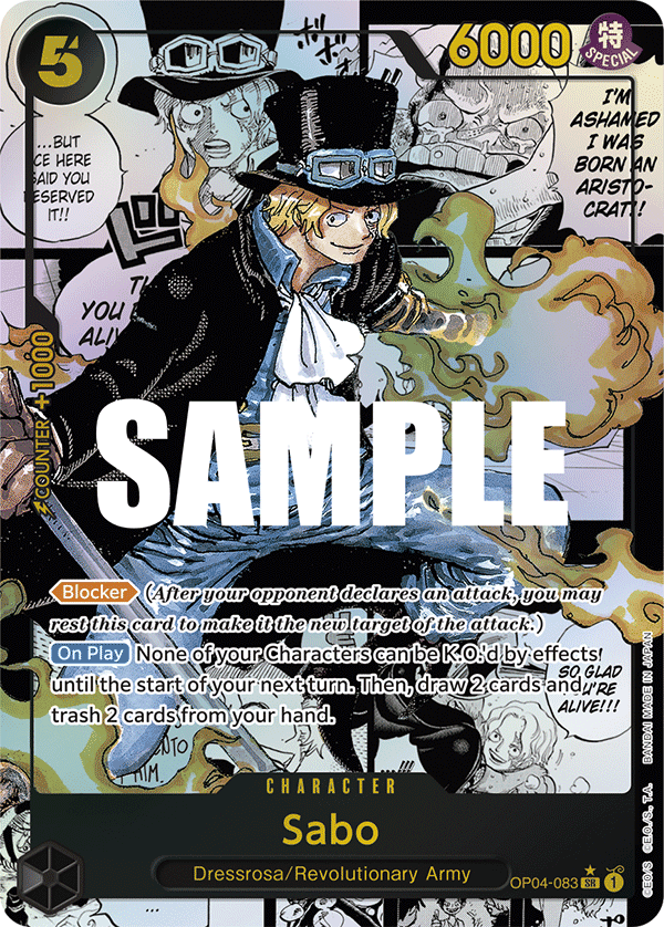 Sabo (Alternate Art) (Manga) · Kingdoms of Intrigue · カード番号OP04-083 · 英語 · 加工・状態は未確認