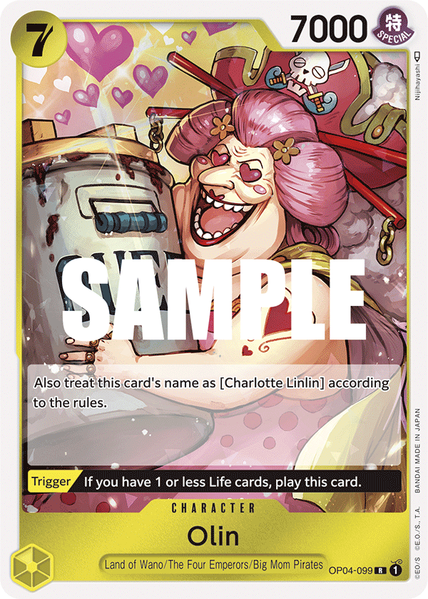 Olin · Kingdoms of Intrigue · カード番号OP04-099 · 英語 · 加工・状態は未確認