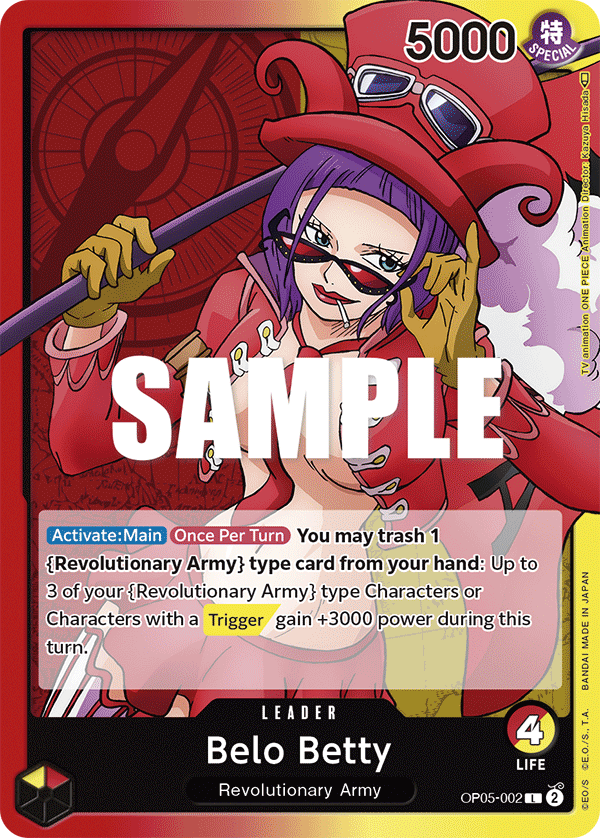 Belo Betty (002) · Awakening of the New Era · カード番号OP05-002 · 英語 · 加工・状態は未確認