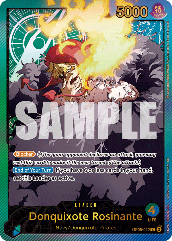 Donquixote Rosinante (SPR) · Extra Booster: Anime 25th Collection · カード番号OP05-022 · 英語 · 加工・状態は未確認