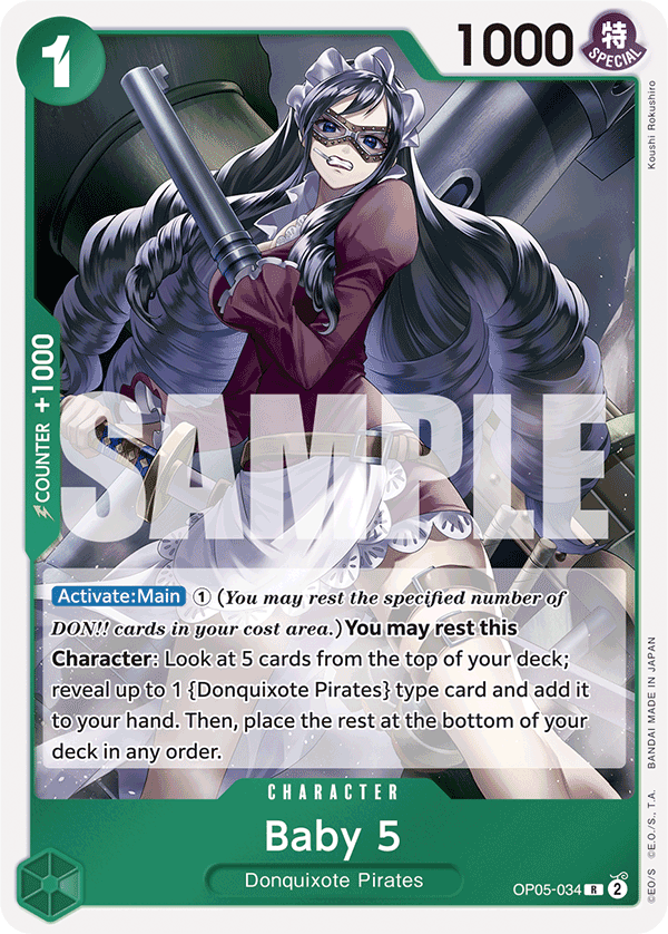 Baby 5 (OP05-034) (Reprint) · Premium Booster -The Best- · カード番号OP05-034 · 英語 · 加工・状態は未確認