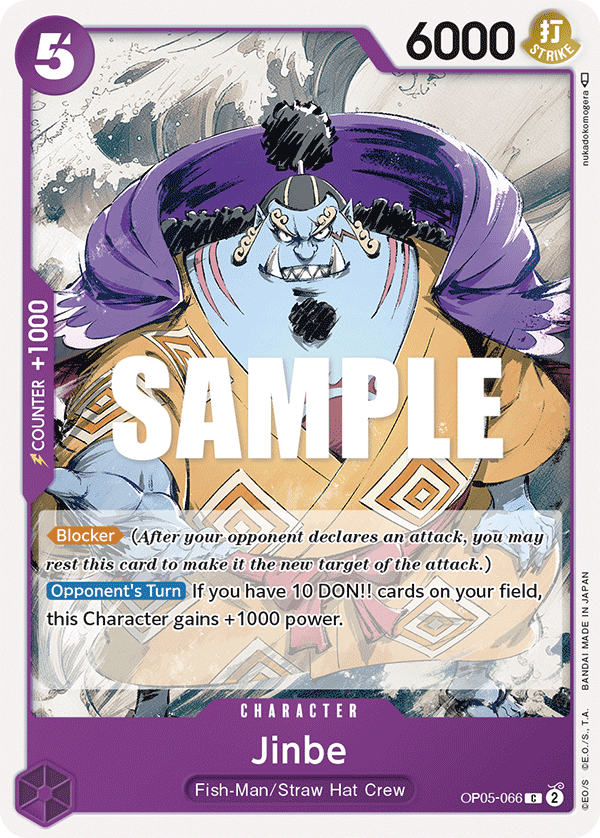 Jinbe · Awakening of the New Era · カード番号OP05-066 · 英語 · 加工・状態は未確認