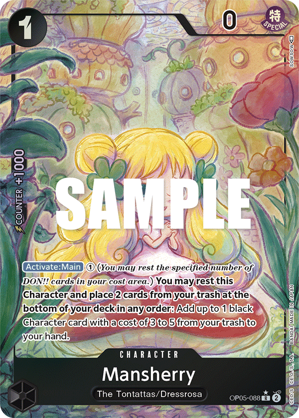 Mansherry (Alternate Art) · Awakening of the New Era · カード番号OP05-088 · 英語 · 加工・状態は未確認
