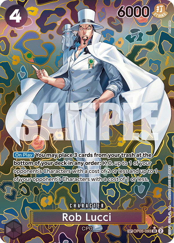 Rob Lucci (SP) · Emperors in the New World · カード番号OP05-093 · 英語 · 加工・状態は未確認