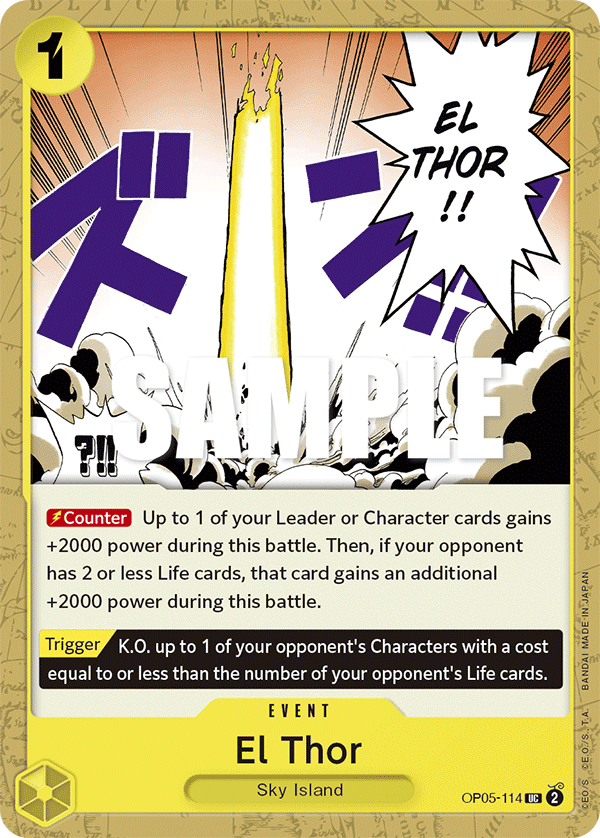 El Thor · Awakening of the New Era · カード番号OP05-114 · 英語 · 加工・状態は未確認