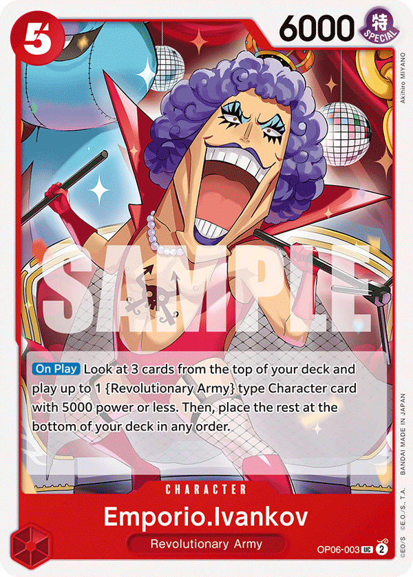 Emporio.Ivankov · Wings of the Captain · カード番号OP06-003 · 英語 · 加工・状態は未確認