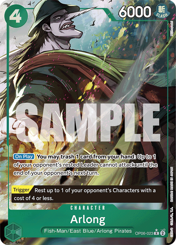 Arlong (Full Art) · Premium Booster -The Best- · カード番号OP06-023 · 英語 · 加工・状態は未確認