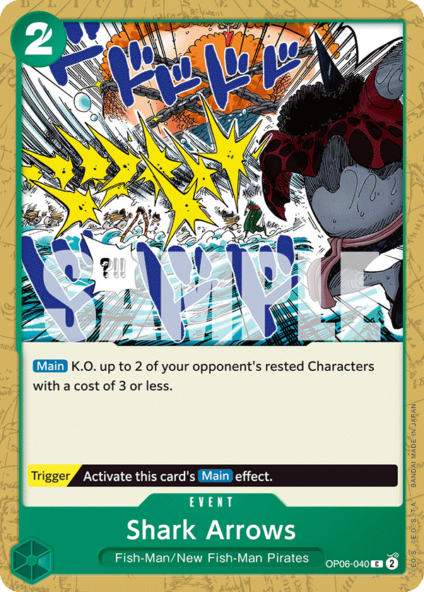 Shark Arrows · Wings of the Captain · カード番号OP06-040 · 英語 · 加工・状態は未確認