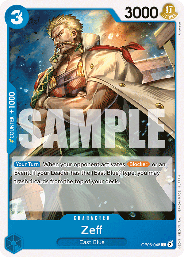 Zeff · Wings of the Captain · カード番号OP06-048 · 英語 · 加工・状態は未確認