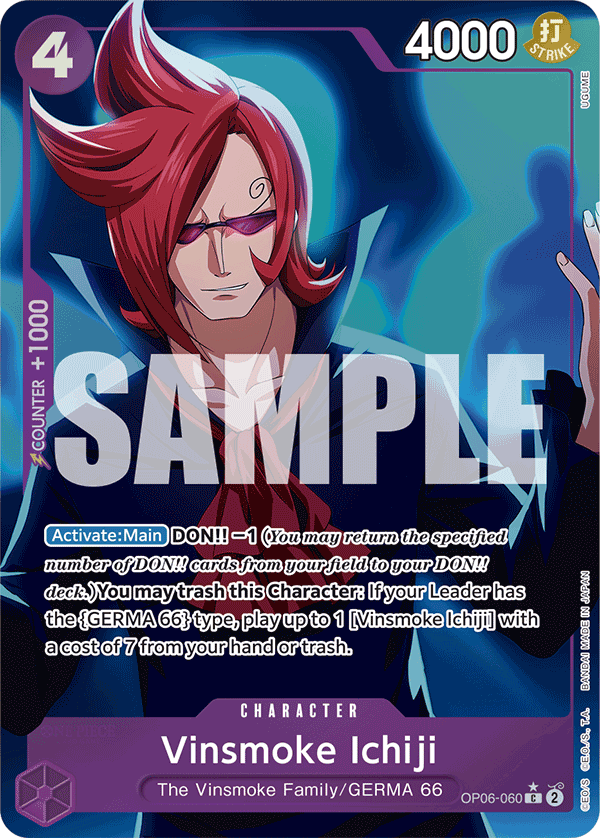 Vinsmoke Ichiji (OP06-060) (Full Art) · Premium Booster -The Best- · カード番号OP06-060 · 英語 · 加工・状態は未確認