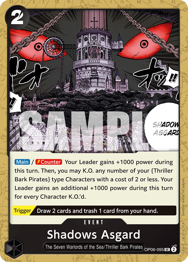Shadows Asgard · Wings of the Captain · カード番号OP06-095 · 英語 · 加工・状態は未確認