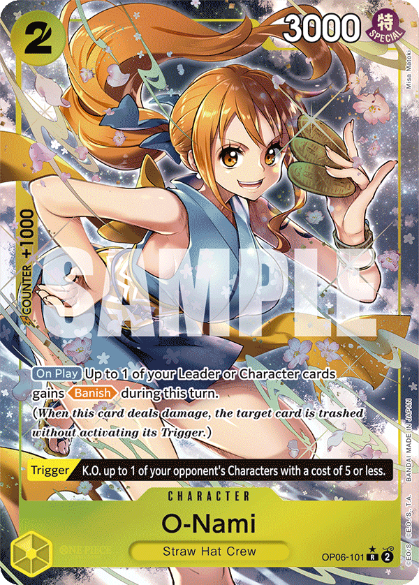 O-Nami (Alternate Art) · Wings of the Captain · カード番号OP06-101 · 英語 · 加工・状態は未確認