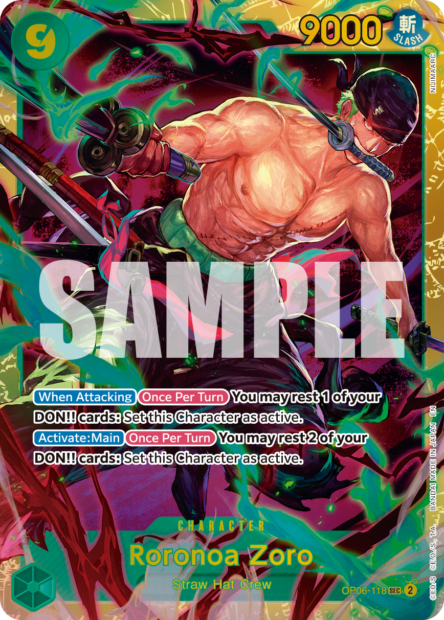 Roronoa Zoro - OP06-118 (Reprint)