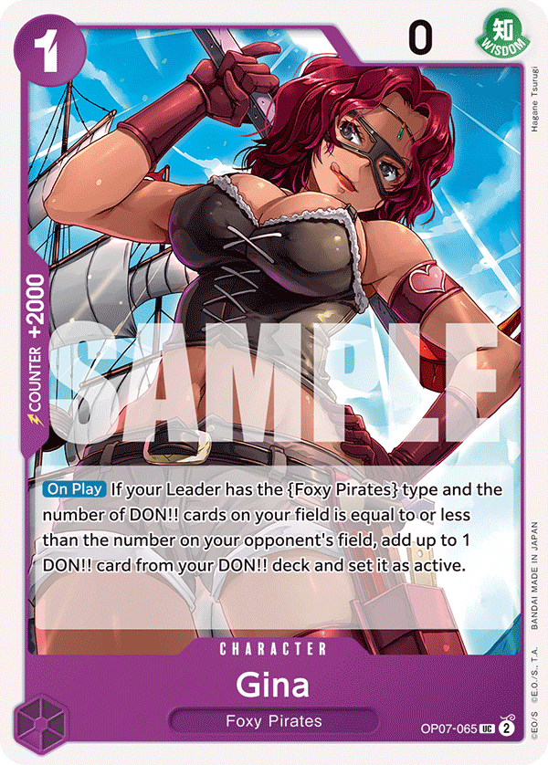 Gina · 500 Years in the Future · カード番号OP07-065 · 英語 · 加工・状態は未確認