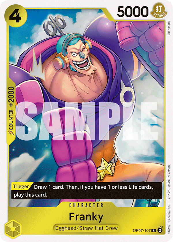 Franky · 500 Years in the Future · カード番号OP07-107 · 英語 · 加工・状態は未確認