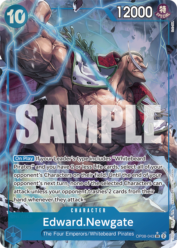 Edward.Newgate (Parallel) · Two Legends · カード番号OP08-043 · 英語 · 加工・状態は未確認
